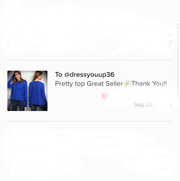 💙 Royal Blue Grommet Side Tie Sweater - Picture 4 of 4